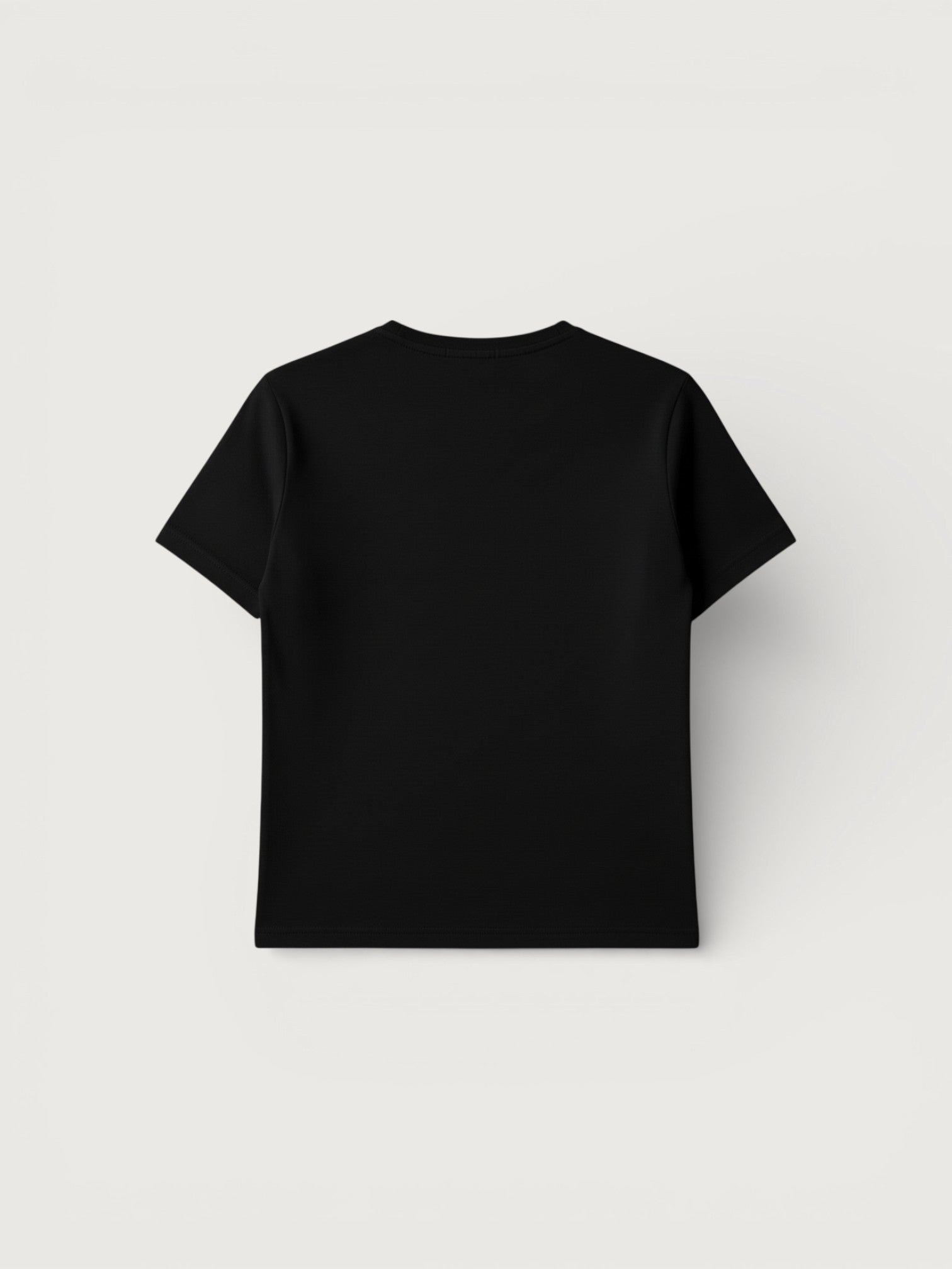 Black T-shirt with Blue Parrot print